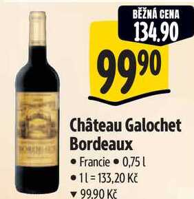 Château Galochet Bordeaux, 0,75 l