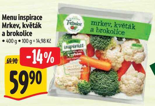 Menu inspirace Mrkev, květák a brokolice, 400 g