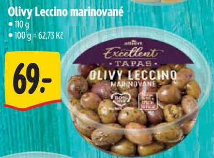 Olivy Leccino marinované, 110 g
