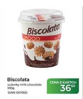 Biscolata sušenky milk chocolate 100g 