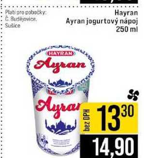 Hayran Ayran jogurtový nápoj 250 ml 