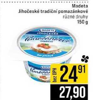 Madeta Jihočeské tradiční pomazánkové různé druhy 150 g
