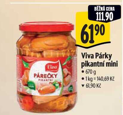  Viva Párky pikantní mini  670 g 