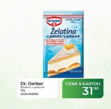 Dr. Oetker 2elatina v plátcích 10g 