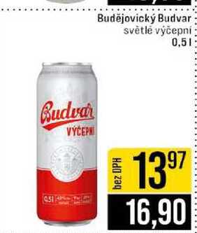 Budějovický Budvar světlé výčepní 0,5l 
