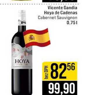 Vicente Gandia Hoya de Cadenas Cabernet Sauvignon 0,75l