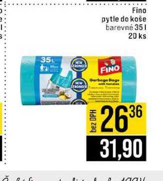 Fino pytle do koše barevné 35l 20 ks 