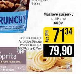 Máslové sušenky stříkané 400 g