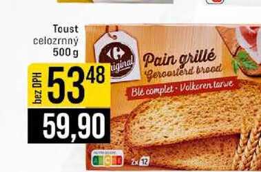 Toust celozrnný 500 g
