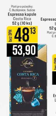 Espresso kapsle Costa Rica 52 g (10 ks) 