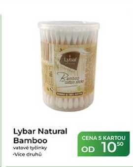 Lybar Natural Bamboo vatové tyčinky 