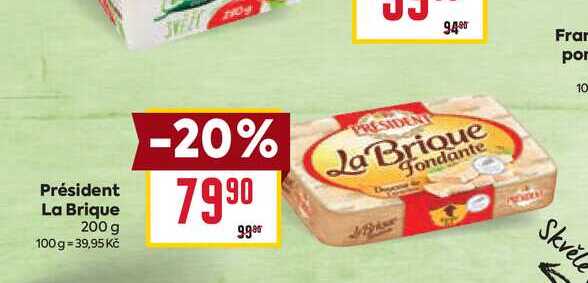 Président La Brique 200 g 