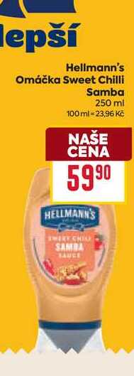 Hellmann's Omáčka Sweet Chilli Samba 250 ml 