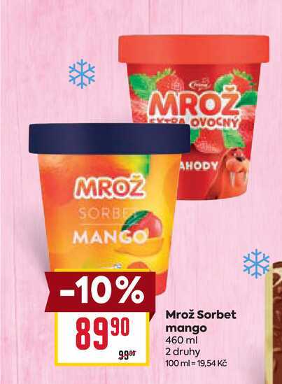 Mrož Sorbet mango 460 ml 