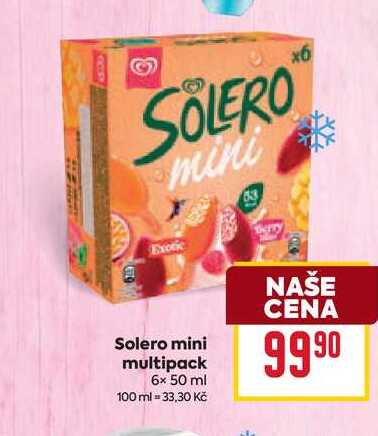 Solero mini multipack 6x 50 ml