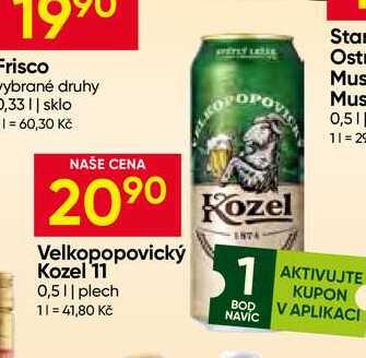 Velkopopovický Kozel 11 0,5l plech