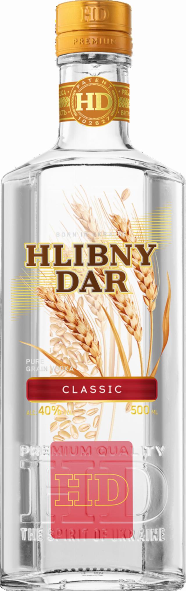 Hlibny Dar Vodka 40%