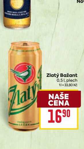 Zlatý Bažant 0,51, plech