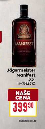Jägermeister Manifest 0,5l