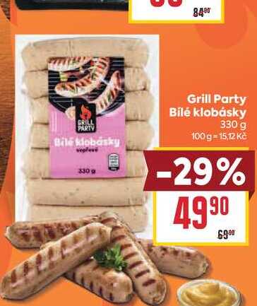 Grill Party Bilé klobásky 330 g