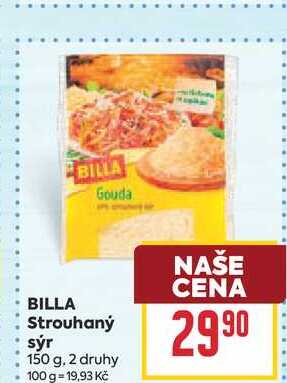 BILLA Strouhaný sýr 150 g