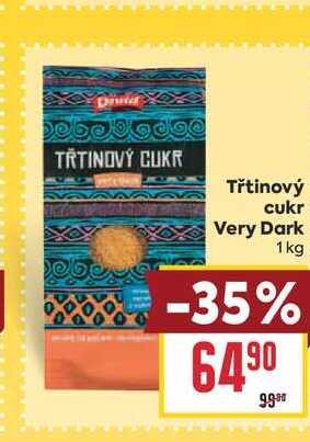Třtinový cukr Very Dark 1 kg  v akci