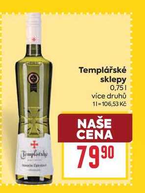Templářské sklepy 0,75l