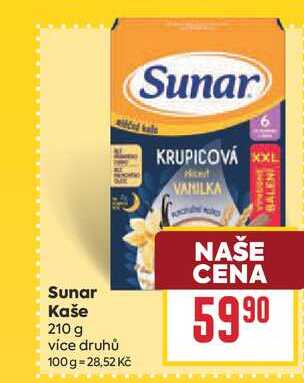 Sunar Kaše 210 g