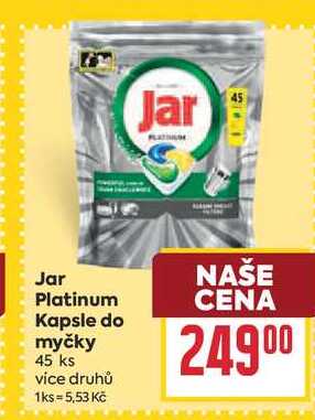 Jar Platinum Kapsle do myčky 45 ks
