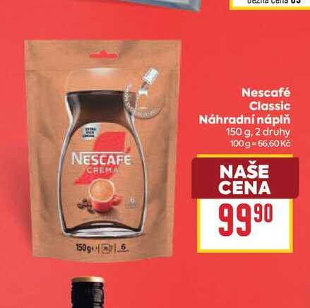 Nescafé Classic Náhradní náplň 150 g