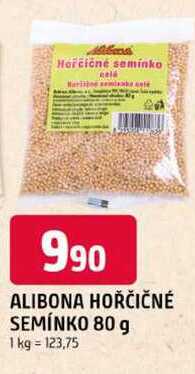 ALIBONA HOŘČIČNÉ SEMÍNKO 80 g