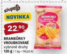 Křupeto BRAMBŮRKY VROUBKOVANÉ vybrané druhy 120 g 