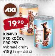 AXI KRMIVO PRO KOČKY, PRO PSY vybrané druhy 415 g