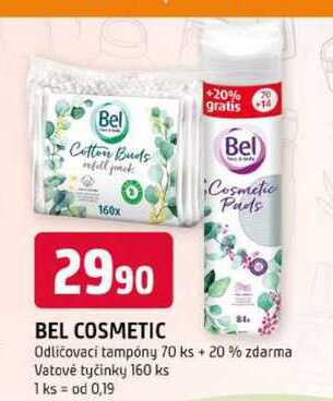 BEL COSMETIC Odličovací tampóny 70 ks + 20% zdarma