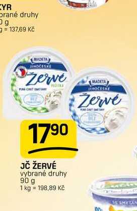 JČ ŽERVÉ vybrané druhy 90 g