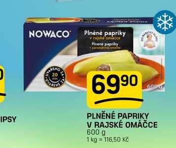 PLNĚNÉ PAPRIKY V RAJSKÉ OMÁČCE 600 g