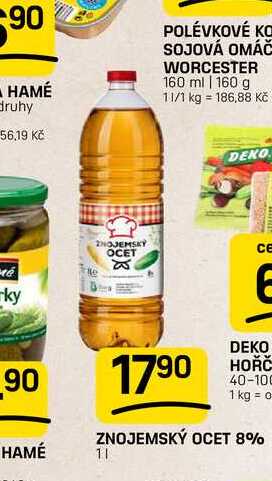 ZNOJEMSKÝ OCET 8% HAMÉ 1l