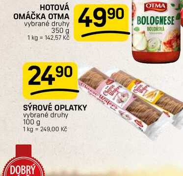 SÝROVÉ OPLATKY vybrané druhy 100 g