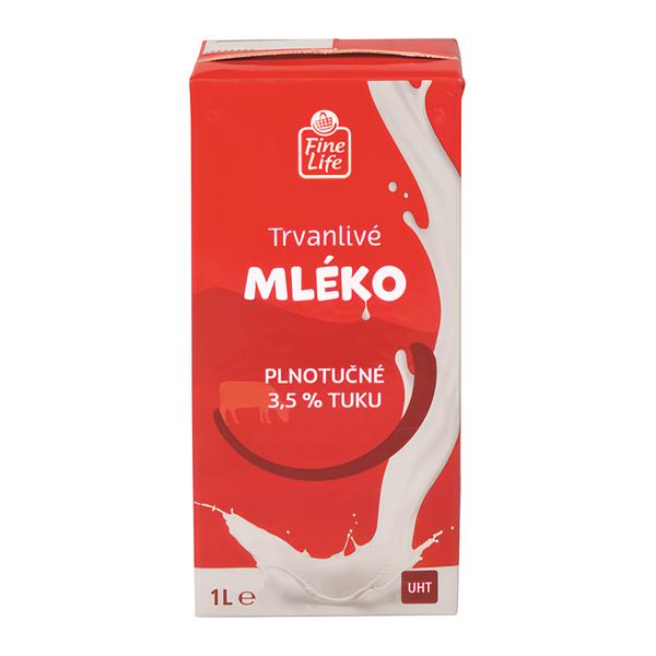 Fine Life Plnotučné trvanlivé mléko 3,5%
