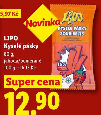 LIPO Kyselé pásky, 80 g