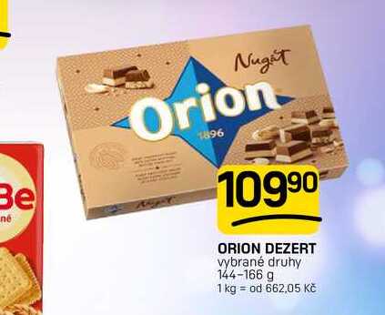 ORION DEZERT vybrané druhy 144-166 g