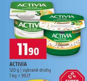 ACTIVIA 120 g vybrané druhy