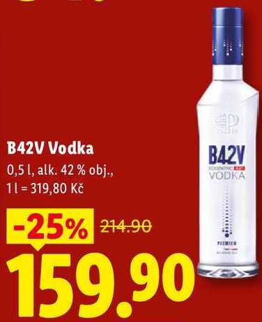 B42V Vodka, 0,5 l v akci