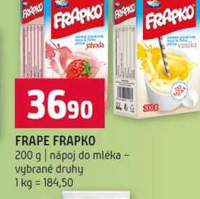FRAPE FRAPKO 200 g nápoj do mléka vybrané druhy