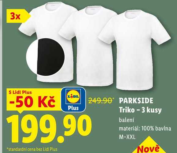 PARKSIDE Triko - 3 kusy 