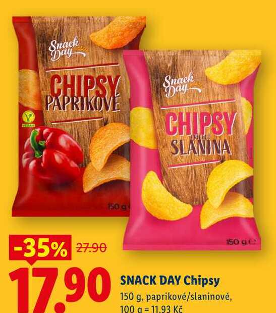 SNACK DAY Chipsy, 150 g