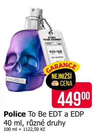 Police To Be EDT a EDP 40 ml, různé druhy 
