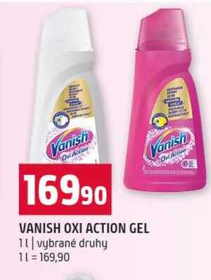 VANISH OXI ACTION GEL 1l vybrané druhy