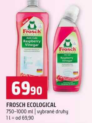 FROSCH ECOLOGICAL 750-1000 ml vybrané druhy