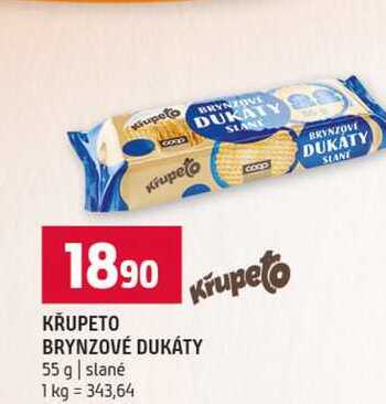 KRUPETO BRYNZOVÉ DUKÁTY 55 g slané